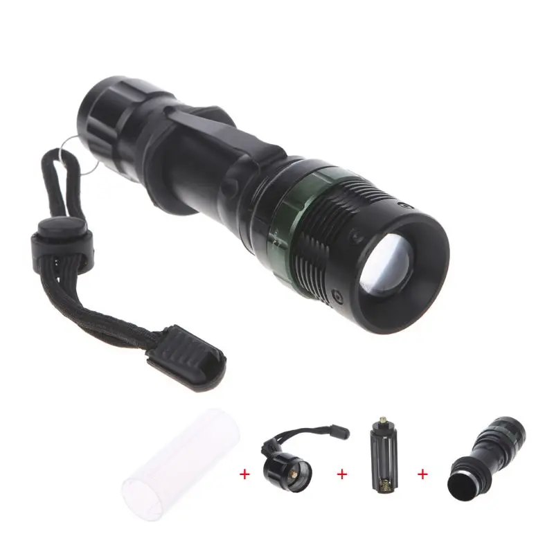 

Torch Flashlight Super Bright Light Ultrafire 5000LM Zoomable XM-L T6 LED Flashlight Self Defense Bicycle lighting