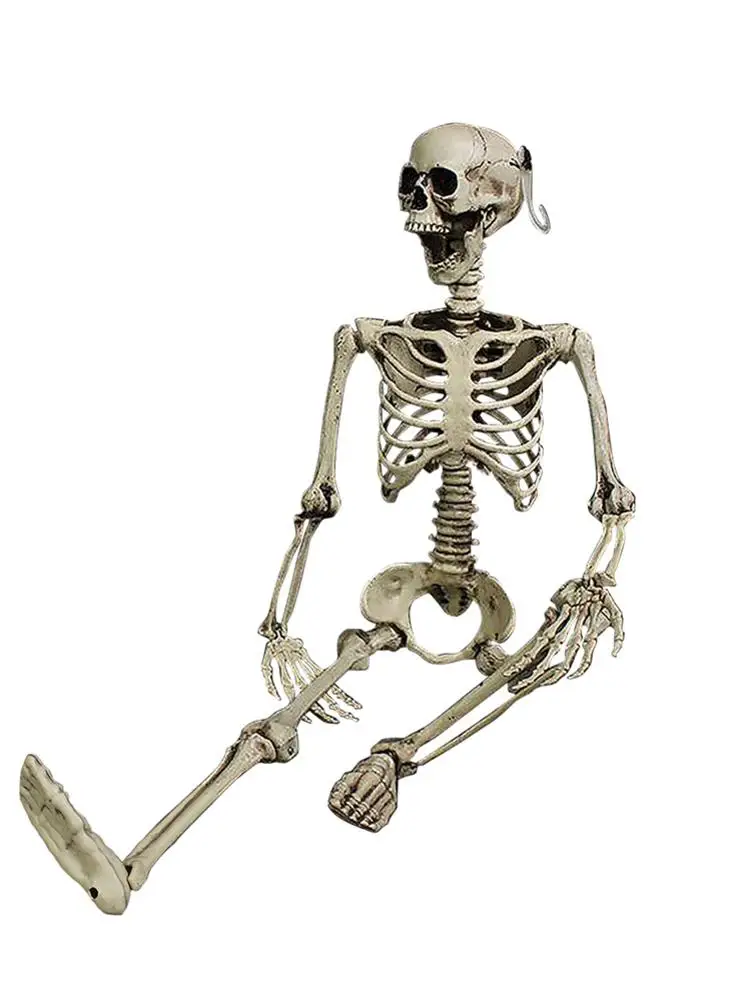 90 см Хэллоуин реквизит для дома с привидениями Скелет сухой корпус скелет