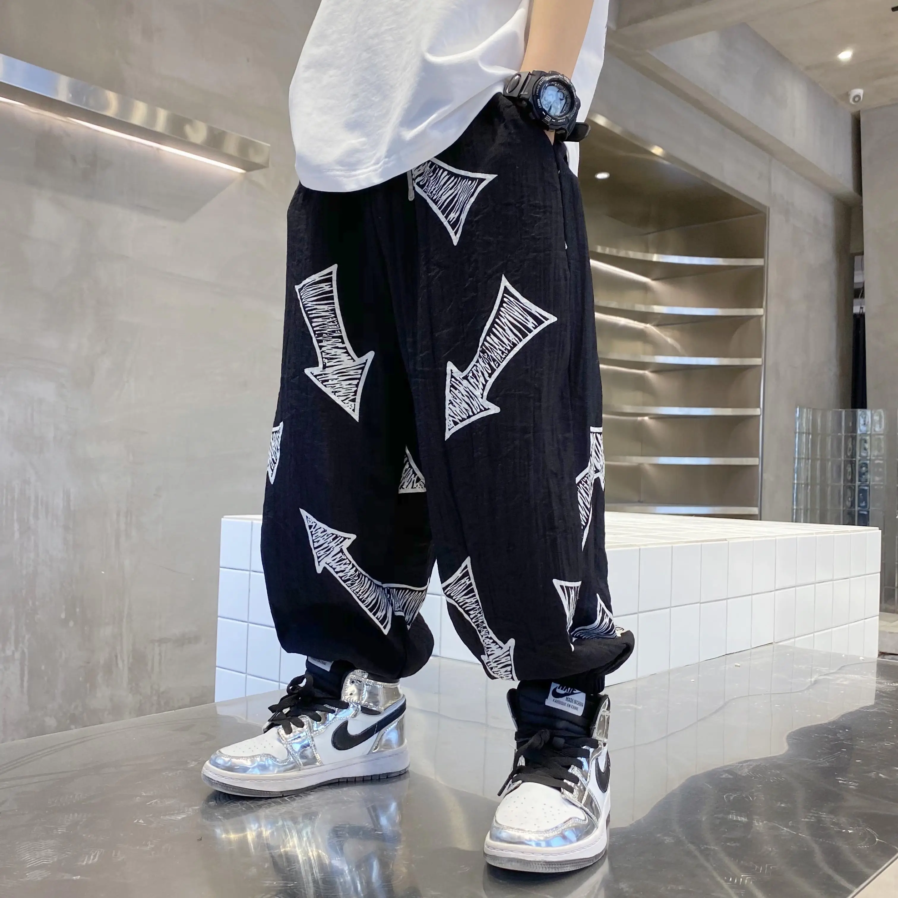 

Children's Pants Boys' Anti-mosquito Pants 2022 Summer New Zhongda Children's Fattening Loose Casual Pants Thin Pants Tide