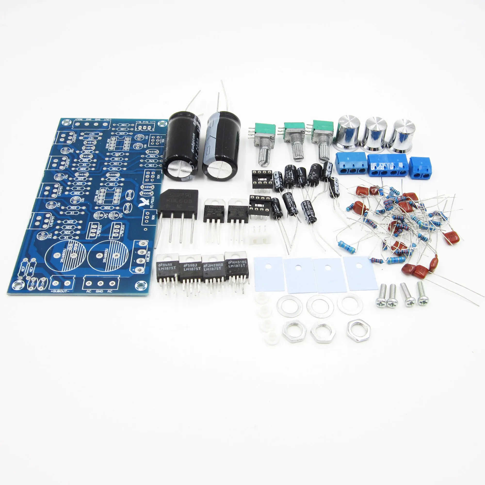 1 компл. LM1875 NE5532 IC 25Wx2 50 Вт усилитель аудиосабвуфера сборная плата