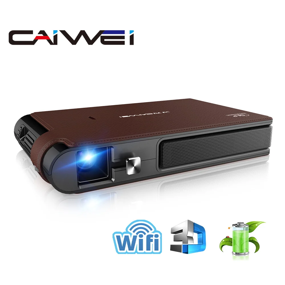 CAIWEI S6W беспроводной мини проектор 720P HD портативный DLP 3D домашний кинотеатр iOS/Miracast