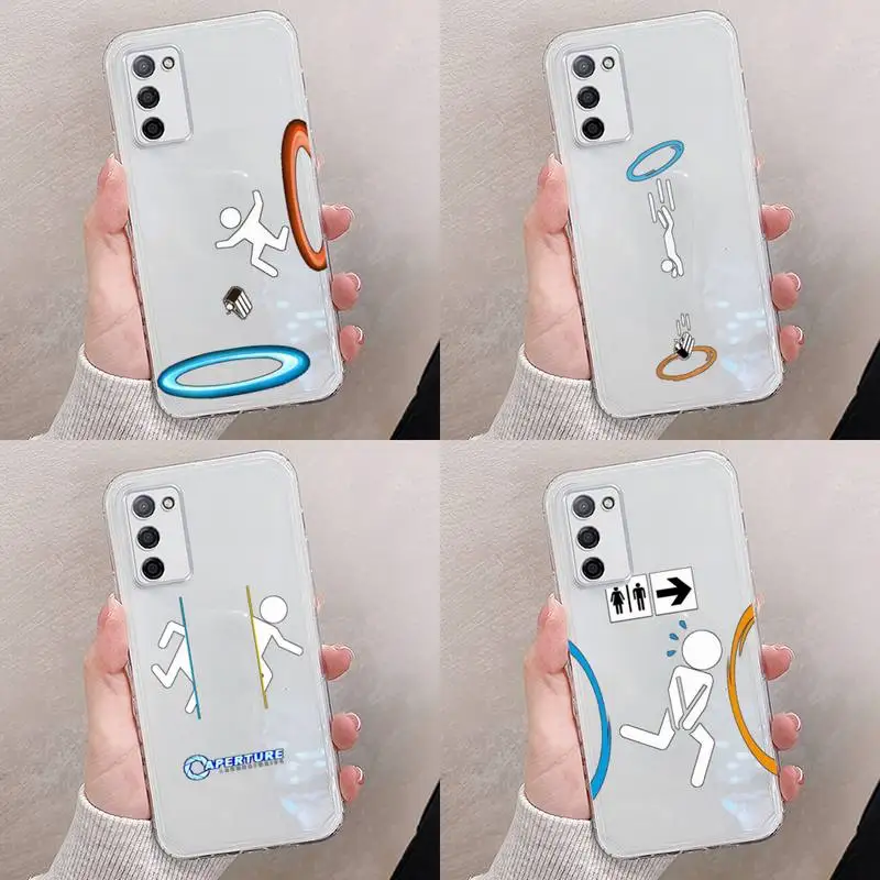 

portal game Phone Case Transparent For oppo RENO A 1 2 3 4 5 7 8 Z 2Z SE ACE PRO moible bag