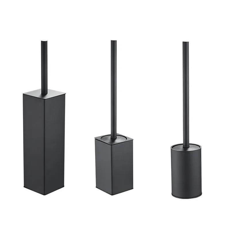 luxury gold toilet brush nickel black bathroom toilet scrub cleaning brush holder set bathroom accessories 304 stainless steel free global shipping