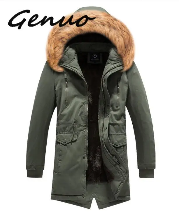 

Long Parkas Winter Jacket Men 2020 New Warm Windproof Casual Outerwear Padded Cotton Coat Big Pockets High Quality Parkas Men