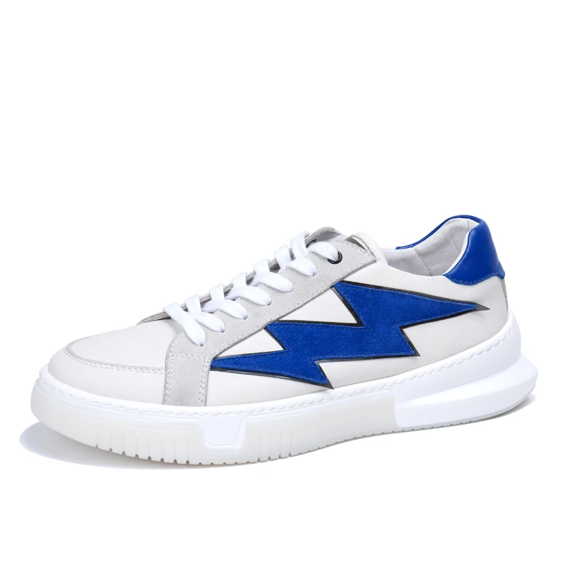 Мужская повседневная обувь новинка 2019 молния популярный логотип кожа верх с