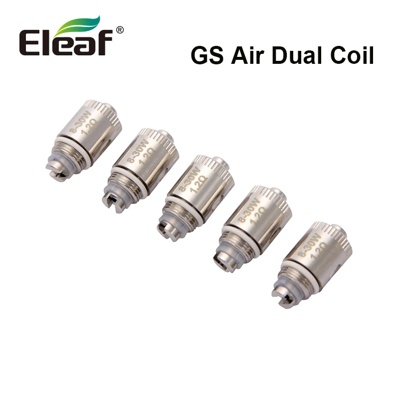 Оригинальная двойная катушка Eleaf GS Air 5 шт./лот 1 2 Ом подходит для электронных