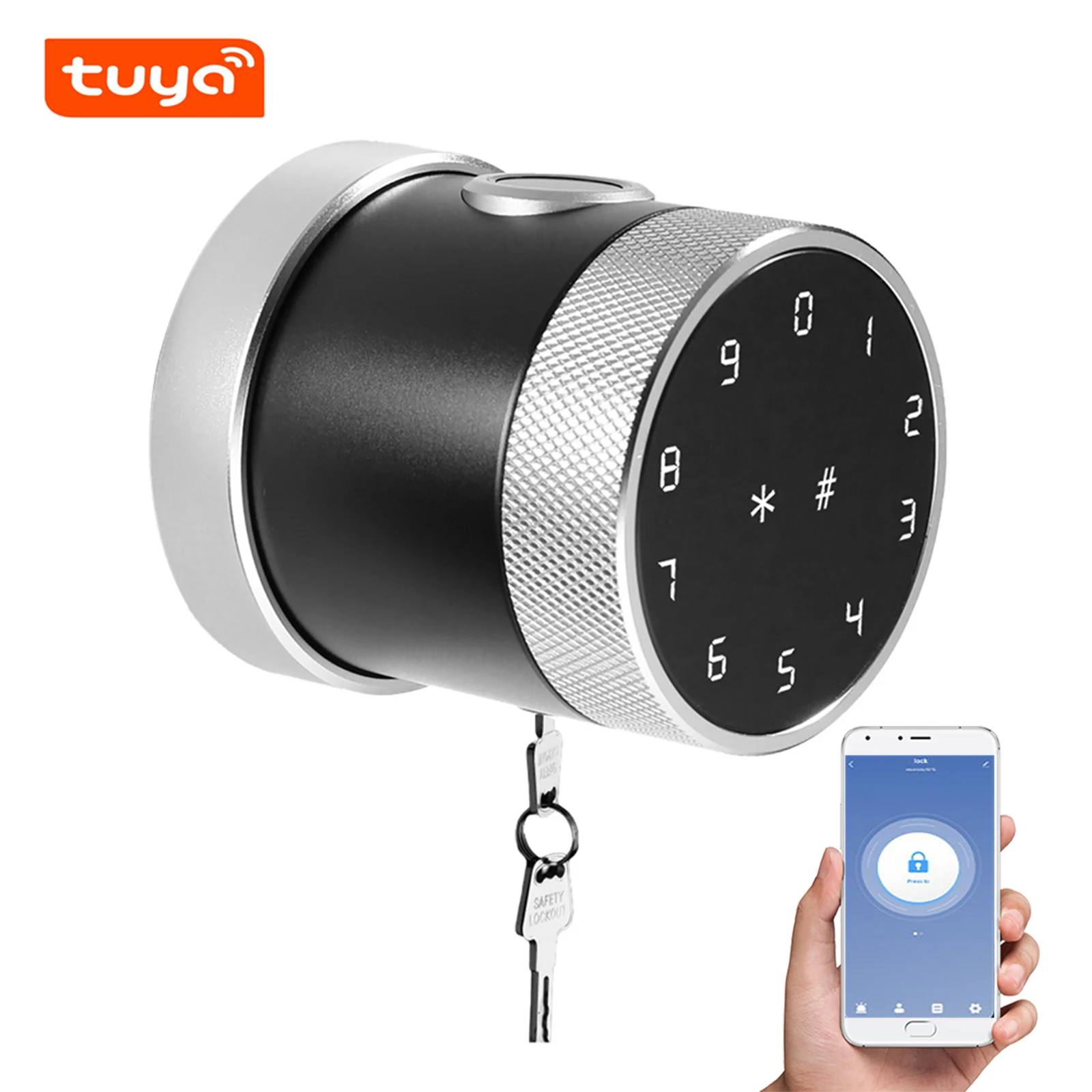 Умный дверной замок с защитой от кражи электронный дактилоскопическим сенсором