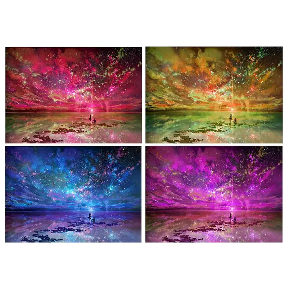 5D DIY полная круглая Алмазная картина мозаика любовь небо вышивка горный хрусталь