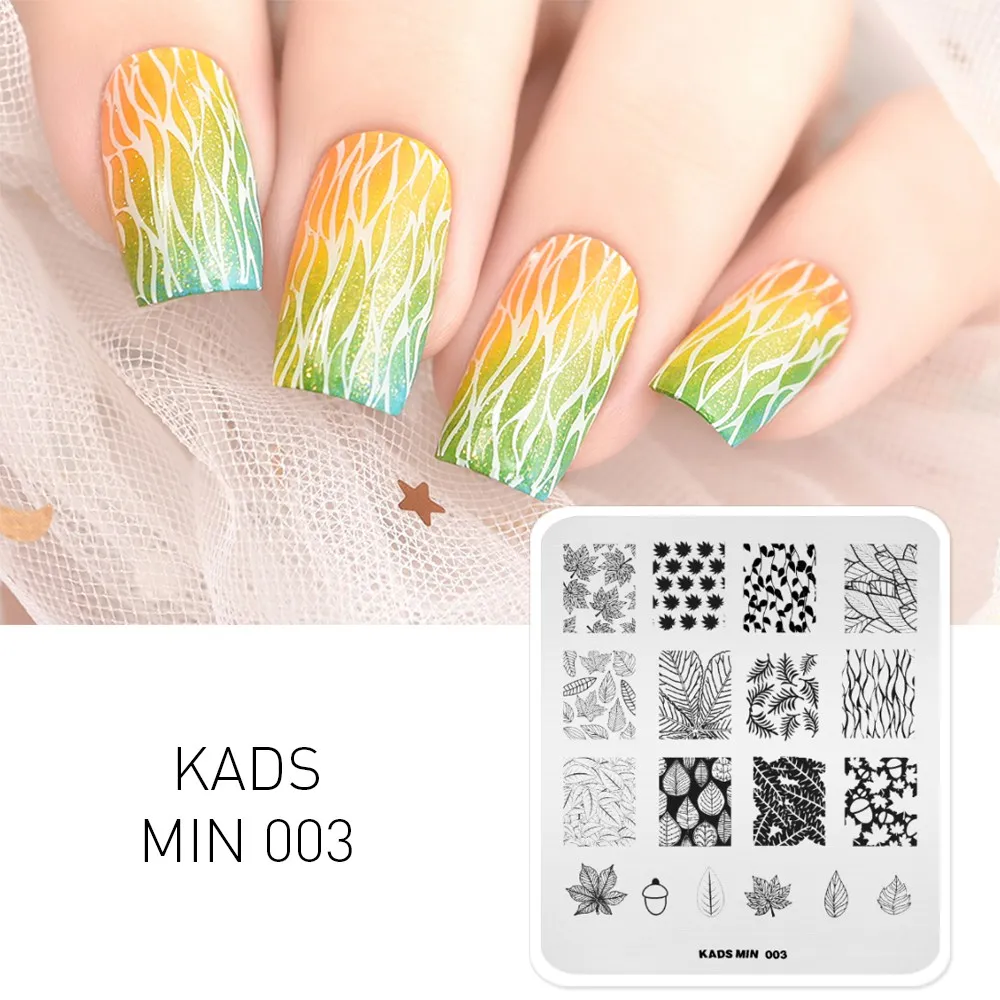 MIN 003 KADS, Новое поступление, 26 вариантов дизайна, 1 шт., мин серия, штамп, тарелка, цветочный лист, животные и полосы, изображение, сделай сам, украшение, художественная тарелка - Цвет: MIN 003