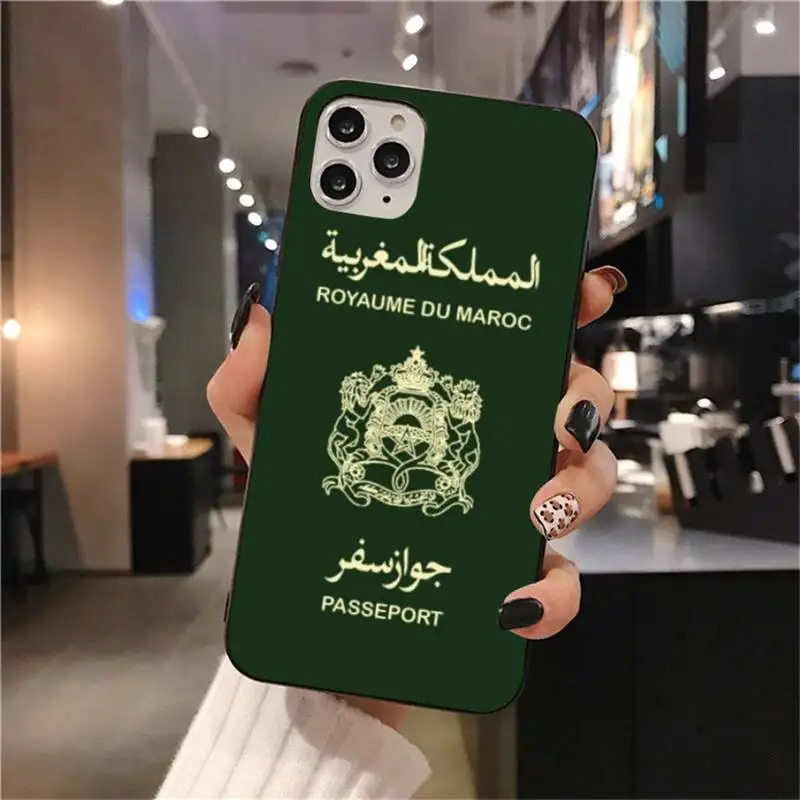 morocco flag coat of arms phone case for iphone 12 11 pro max mini xs max 8 7 6 6s plus x 5s se 2020 xr cover free global shipping