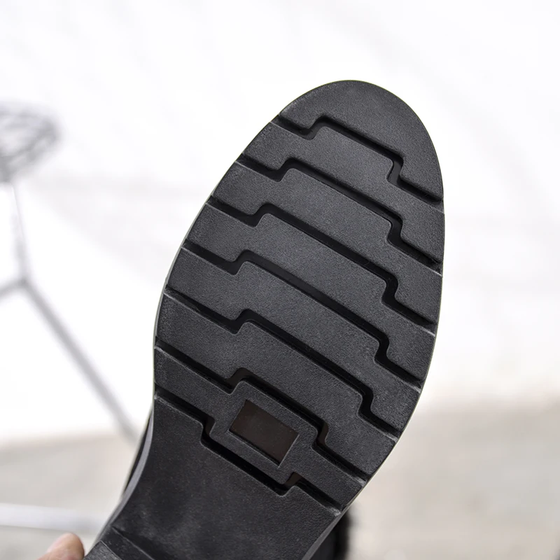 

Women's Mid-Calf Boots 2019 Winter Leather Snow Boots Plush Warm Woman Shoes Low Heels Ladies Winter Boot Shoes Plus Size 43