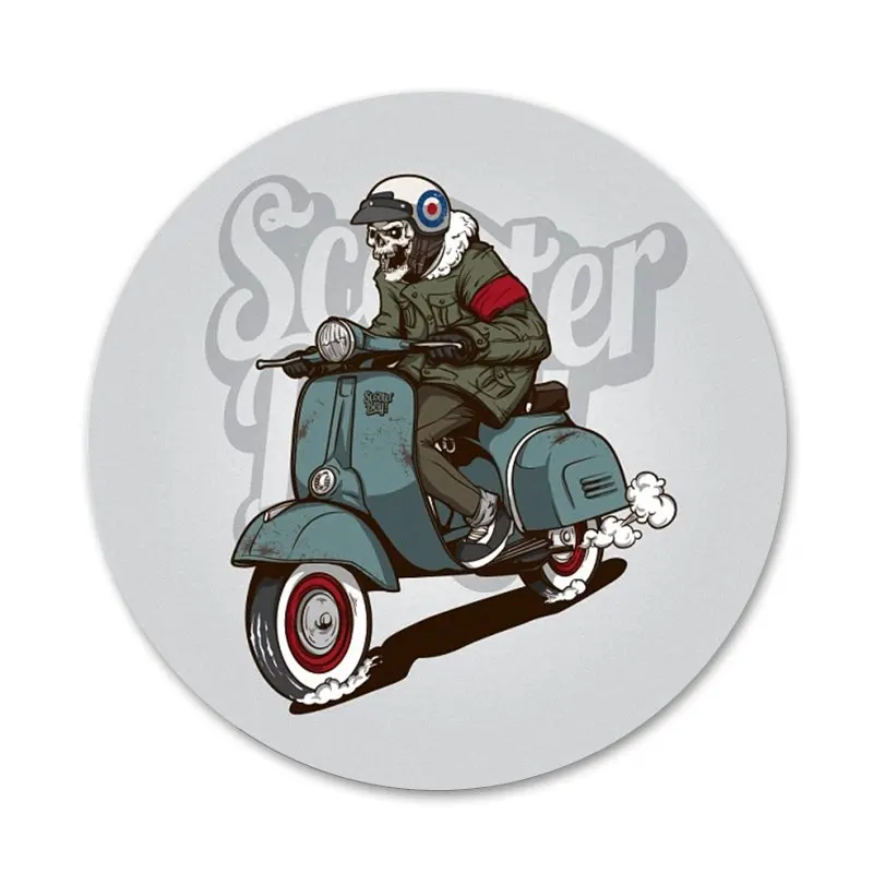 Vespa Значки для скутера значки одежды рюкзака украшение 58 мм |