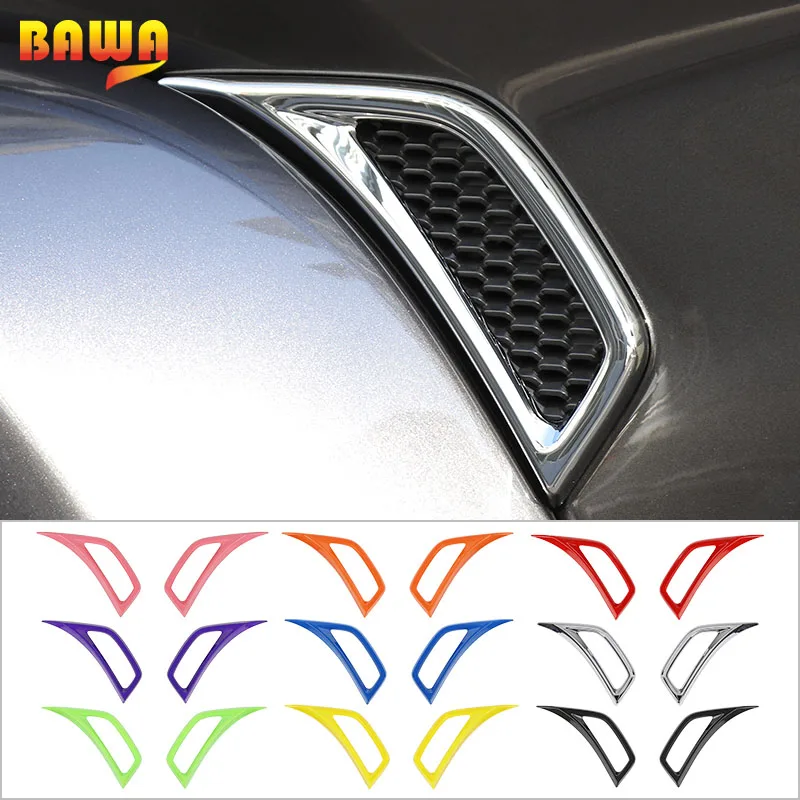 

BAWA For Jeep Wrangler JL 2018 Up Car Air Outlet Decoration Stickers Leaf Plate Accessories For Jeep Wrangler JL 2019 2020 2021