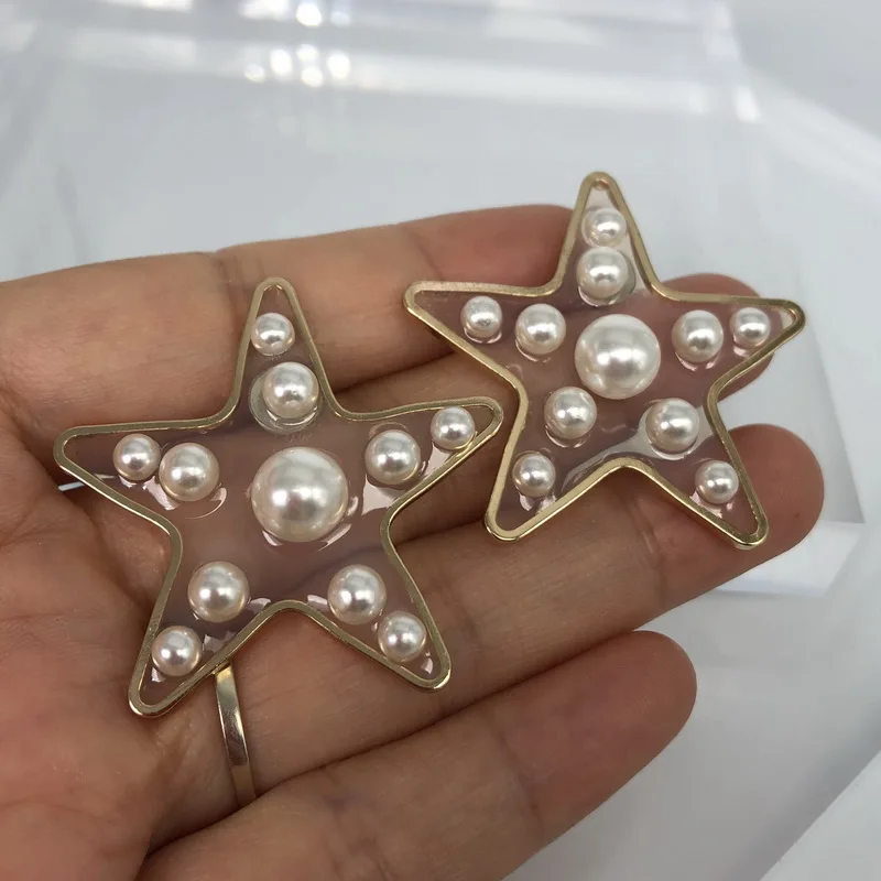 F.J4Z 2019 горячие женские серьги модные элегантные для вечеринок прозрачные сердца