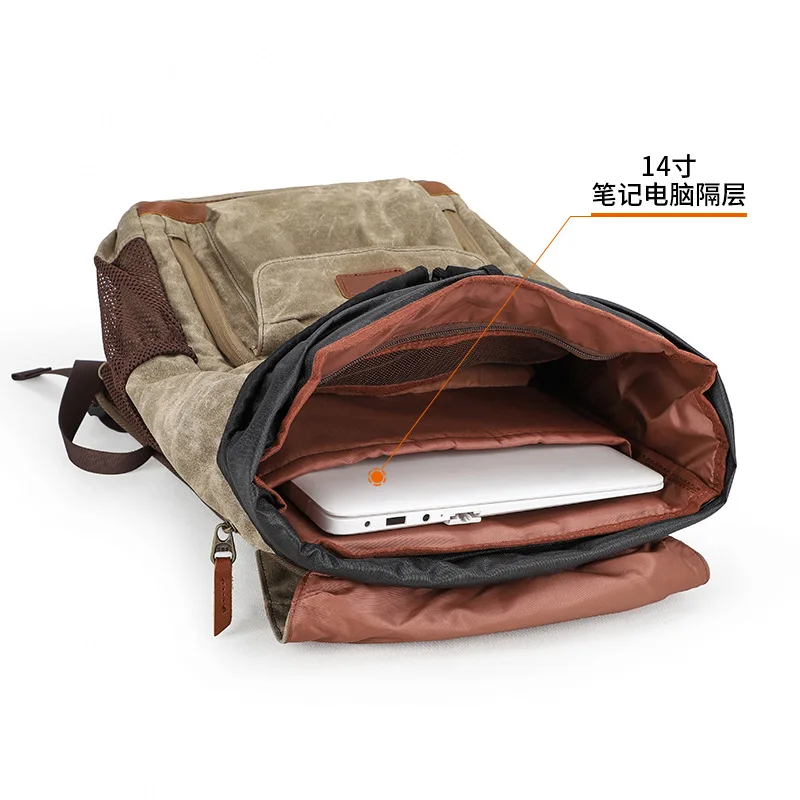 canvas waterproof camera bag backpack case men women for canon nikon dslr mirrorless slr cameras lens tripod photography free global shipping