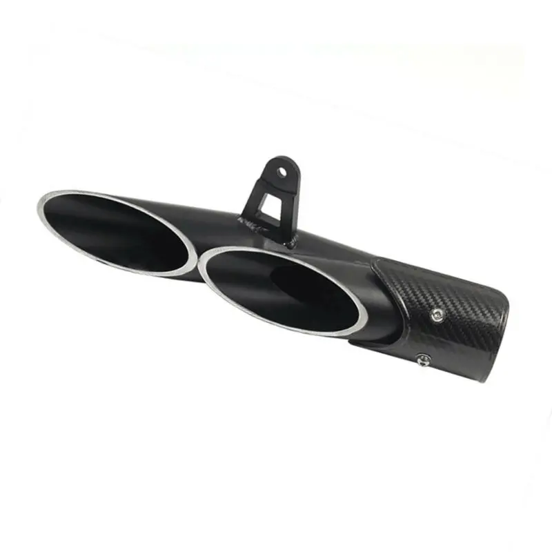 

51mm Motorcycle exhaust pipe Black Dual Outlet For Suzuki GSXR600 GSXR750 Parts