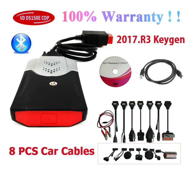 Новое поступление 2017.R3 с ключом для Vd Ds150e Cdp Bluetooth белобочка автомобиль грузовик