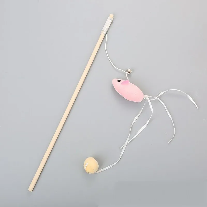 Забавная игрушка для кошек милый деревянный полюс птица рыба Бабочка милая