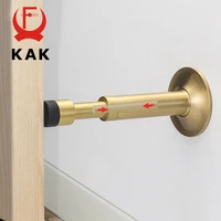 kak pure copper hydraulic buffer mute door stop floor wall mounted bumper door stopper holder non magnetic door touch hardware