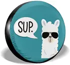 Чехол на колесо Kadiman, пылезащитная крышка для запасных шин с забавной ламой для RV, SUV, кемпера, аксессуары для путешествий, трейлера 14 дюймов 15 дюймов 16 дюймов 17 дюймов