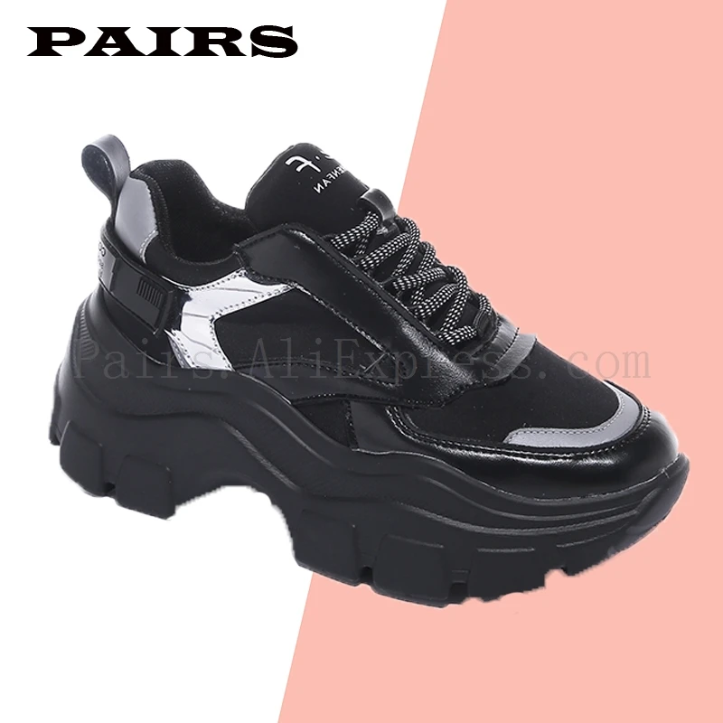 Модные женские кроссовки сезон осень Прямая поставка обувь на толстой подошве