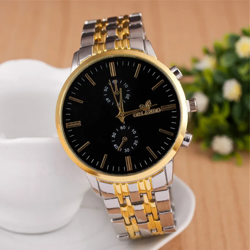 Мужские деловые часы оптовая продажа сплав кварцевые мужские стиль|Кварцевые