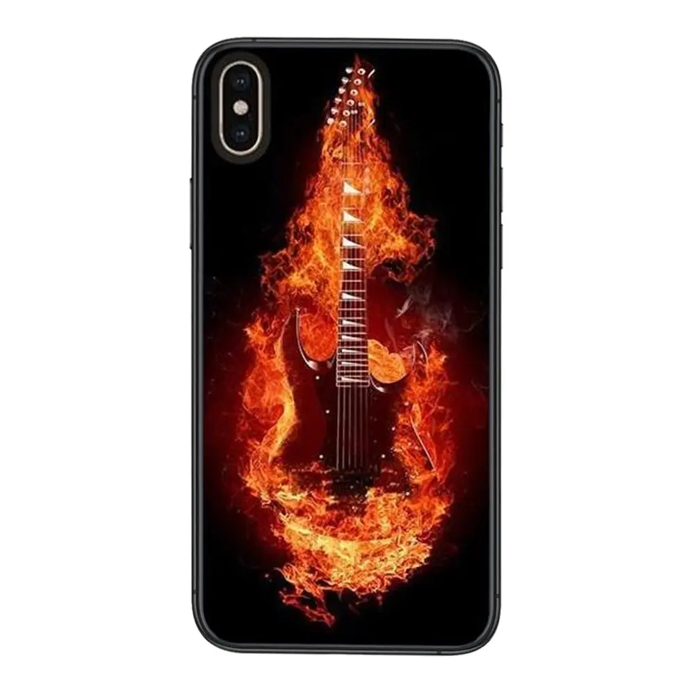 Мягкий чехол для телефона из ТПУ с музыкальной гитарой Dj Xiaomi Redmi 9 8 7 K40 9A 9C Pro Plus Nfc K30