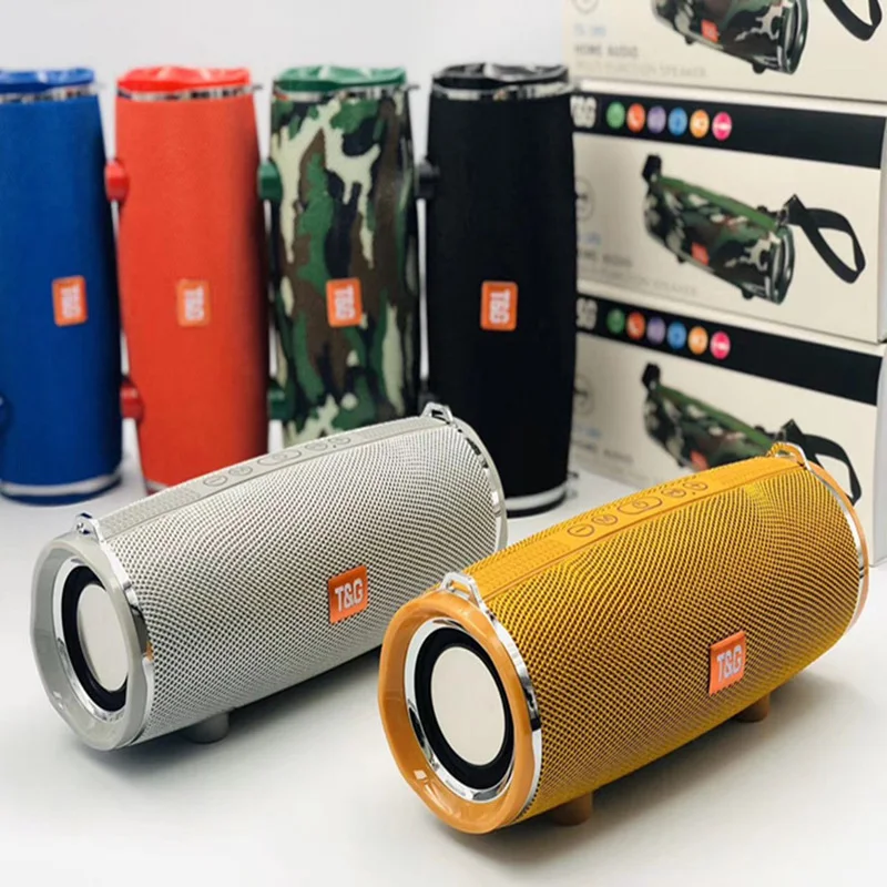 Портативные Bluetooth колонки сабвуфер TWS уличный водонепроницаемый бумбокс