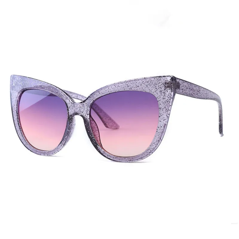 FENCHI Солнцезащитные очки женские cateye винтажные дизайнерские брендовые солнцезащитные очки для женщин блестящие панк gafas de sol occhiali da sole uomo
