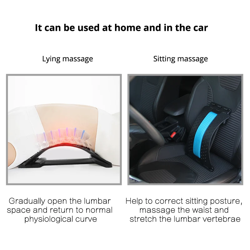 KLASVSA Массажер для спины Носилки Шея Талия Боли Магия Поддержка Массаж Главная