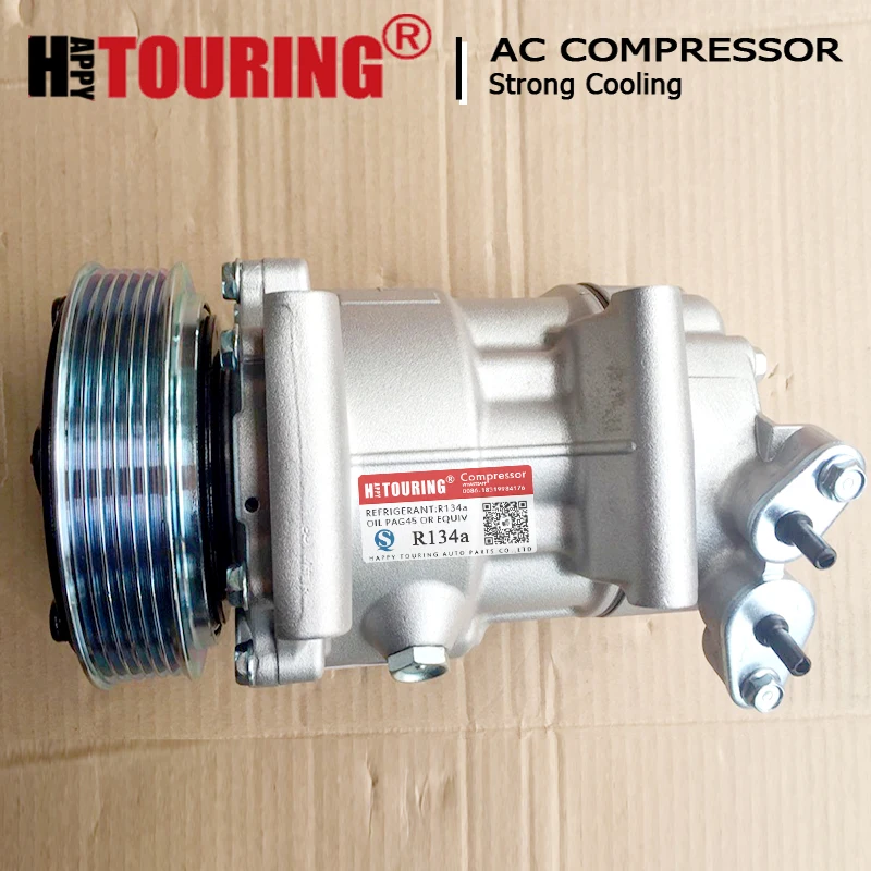 AC компрессора sd6v12 для peugeot 206 307 для Citroen Fiat 9655191580 9684480480 9800822280 6453XJ 6453QG 6453QE 6453QH 1450 1908