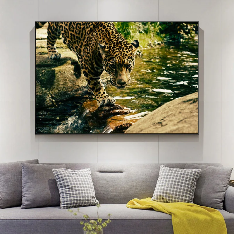 

Animal Painting Wall Art Home Decor Abstract Lion Poster Canvas Print For Living Room Decoration Pictures Cuadros Wall Canvas