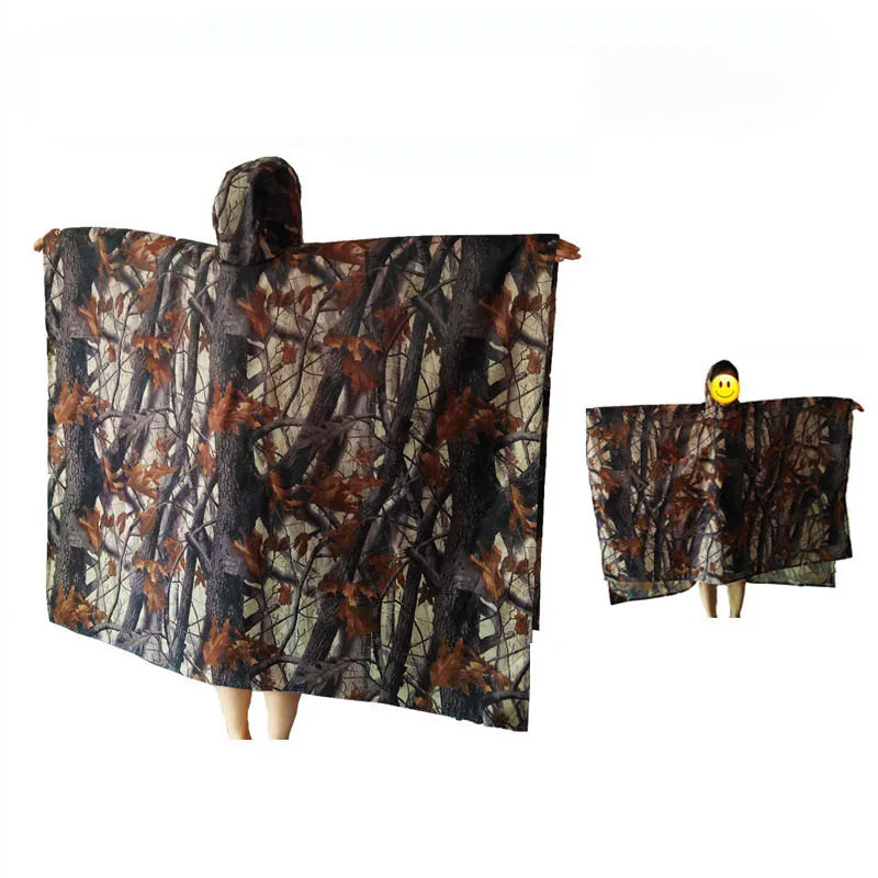 Плащ рюкзак 3 в 1 дождевик с капюшоном для походов езды на велосипеде