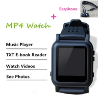 dz12 smart watch 8gb 4gb mp3 mp 4 player with earphone support e book reader music video picture viewer watch mp 4 mp3 watch