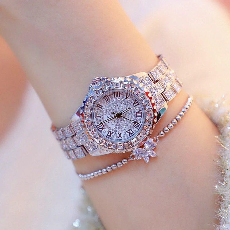 Женские часы со стразами роскошные Брендовые Часы браслет женские наручные с