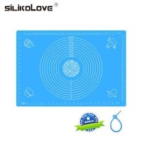 silikolove 6445cm rolling dough mat silicone baking mats liners non stick food grade silicone oven sheet pastry tools