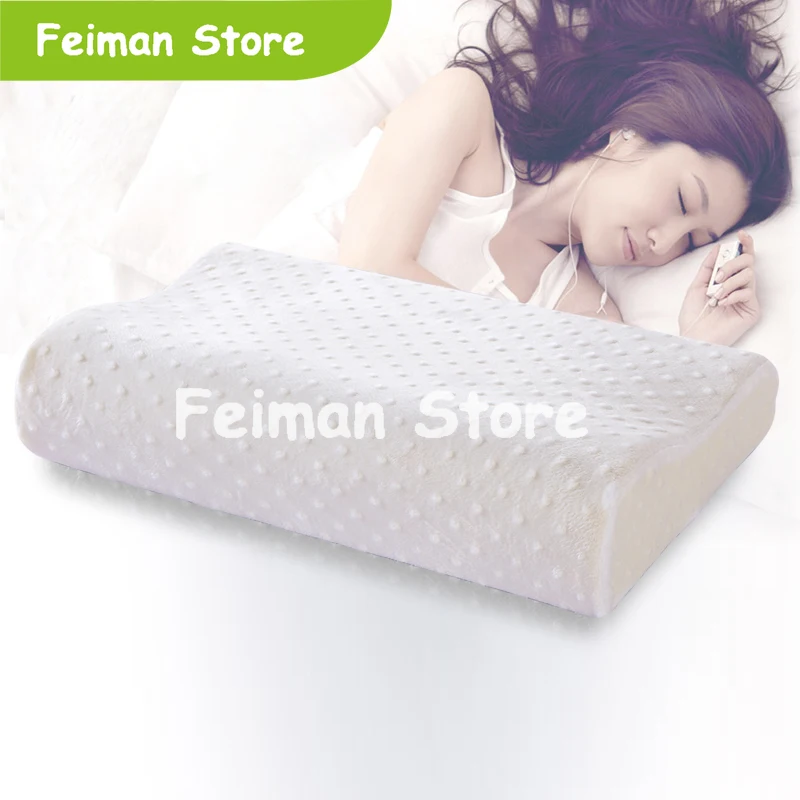 Подушка из пены памяти 4 размера Ортопедическая подушка латексная для шеи