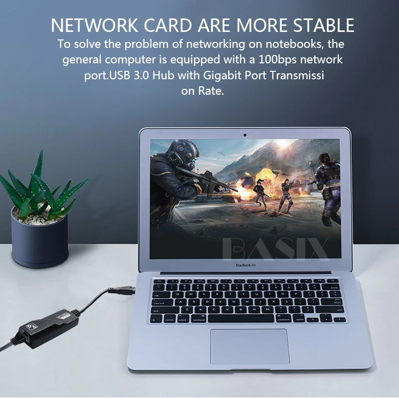 BKSCY USB 3 0 гигабитный ethernet адаптер к RJ45 1000 Мбит/с сетевая карта Lan для Windows 10 8 7 XP Mac OS