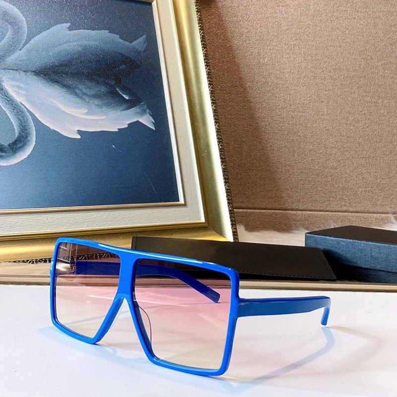 

New Square Blue Red White Large Frame SL183 Fashion Women's Sunglasses High-Quality Men's Glasses Anti-UV400