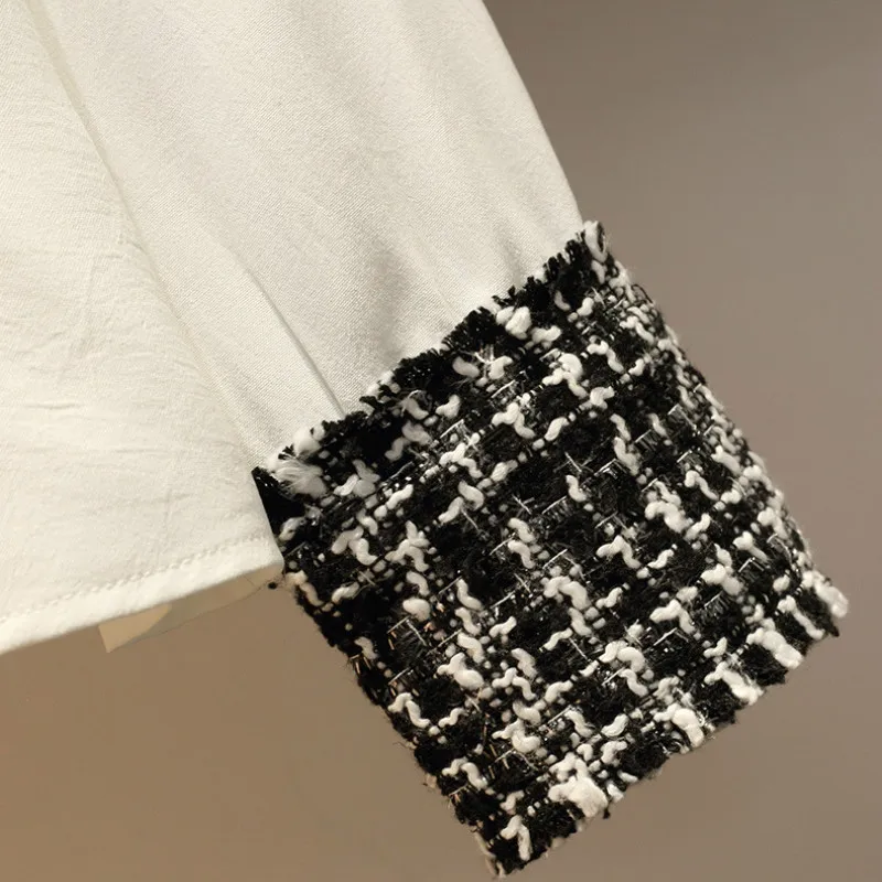 Осень 2020 Высококачественная элегантная женская шифоновая рубашка с кисточками