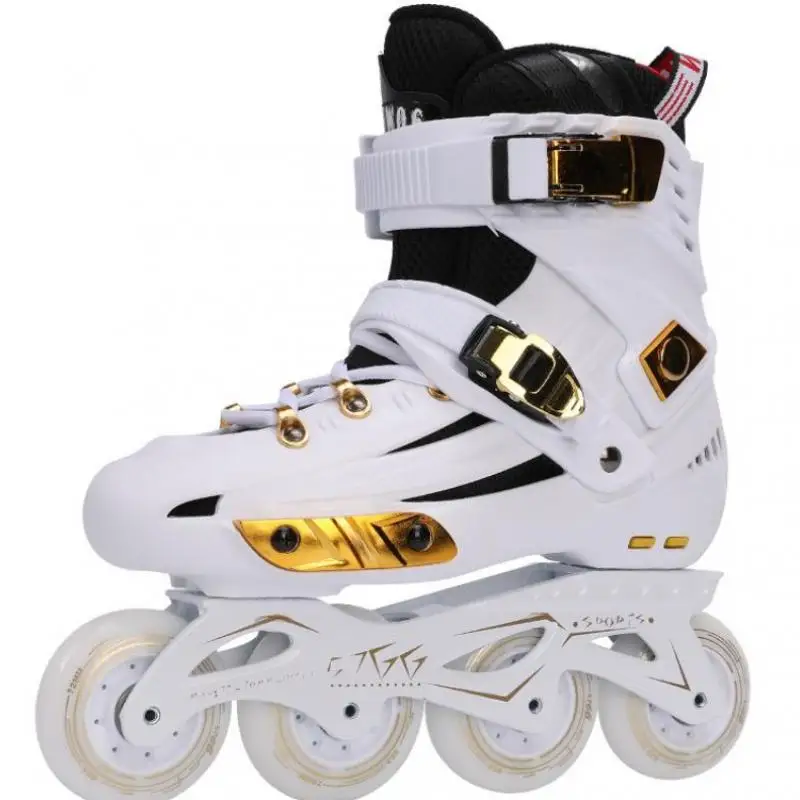 4 Wheel Inline Skates Professional Adult Roller Skating Shoes Roller Sneaker Slalom Speed Patines Free Skating Racing Skates