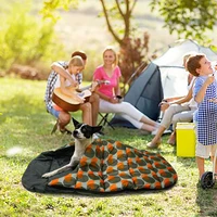 pet sleeping bag portable soft waterproof dog sleeping bag print outdoor camping large small pet puppy outdoor tent bed mat