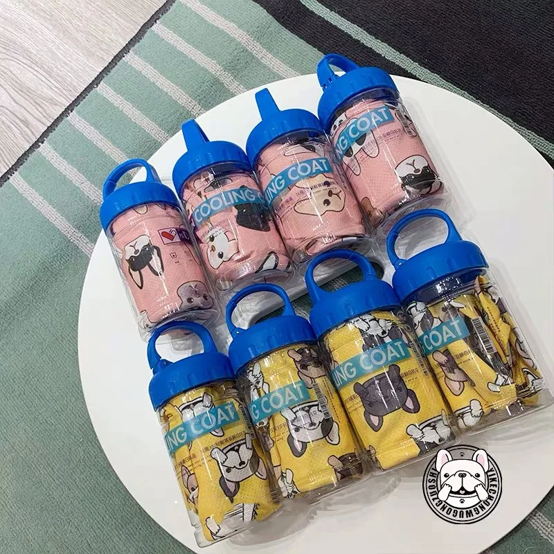 Французский бульдог летняя охлаждающая футболка милый уличный жилет одежда для