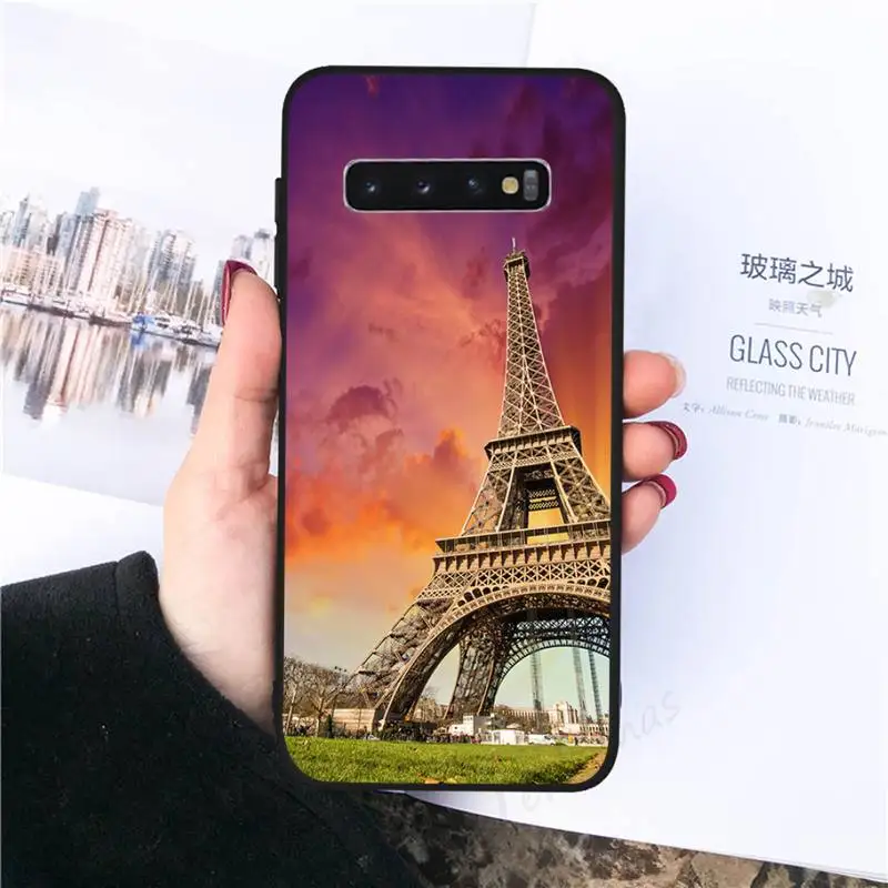 

Romantic Paris Eiffel Tower Phone Case For Samsung galaxy S 8 9 10 20 21 30 A 30 50 51 70 note 10 plus Ultra 5g