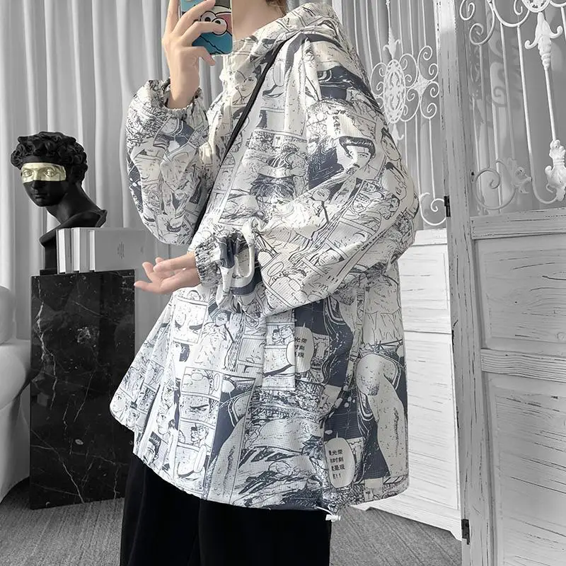 

Anime sunscreen men's summer ultra thin outdoor sunscreen clothing fashion brand jacket fashion breathable sports jacket