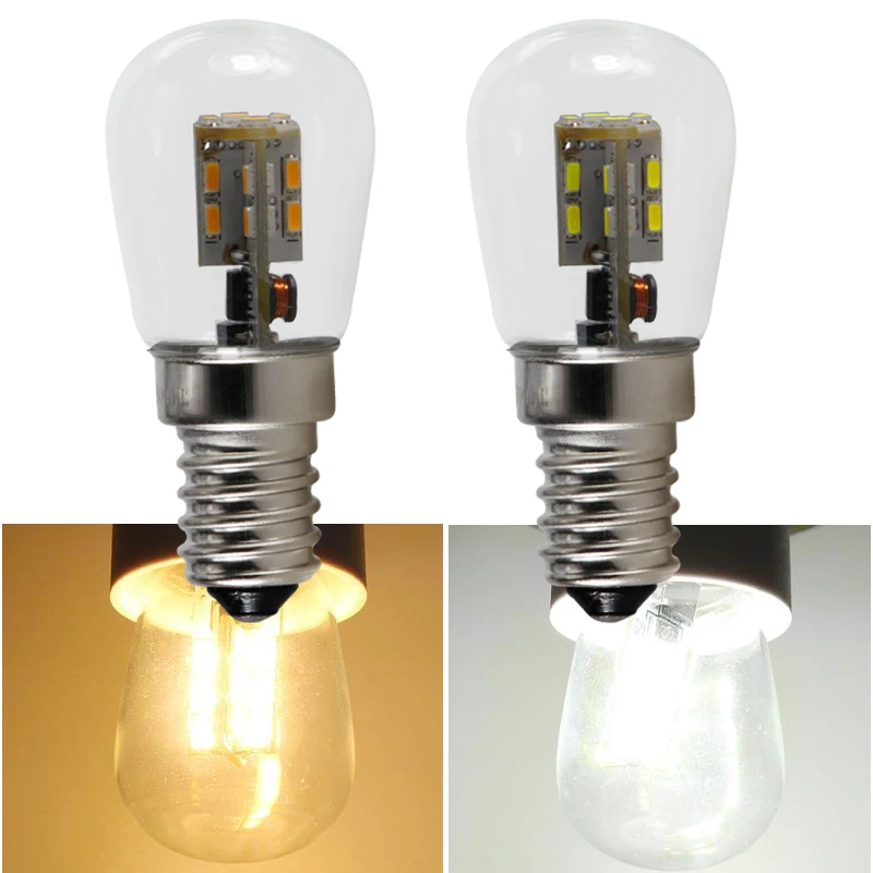 

Ampoule Led E14 12 24 V Volt 2W T26 Corn Bulb Transparent Shell 12V 24V 220V Cooker Hood Refrigerator Microwave Lamp Home Light