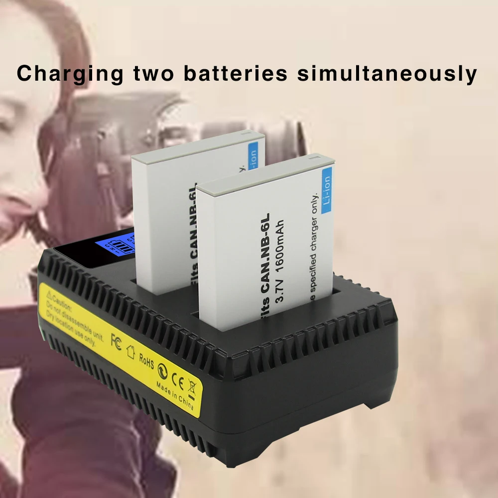 Аккумулятор для фотоаппарата/зарядное устройство NB6L SX520 HS SX530 SX600 SX610 SX700 SX710 IXUS 85 95