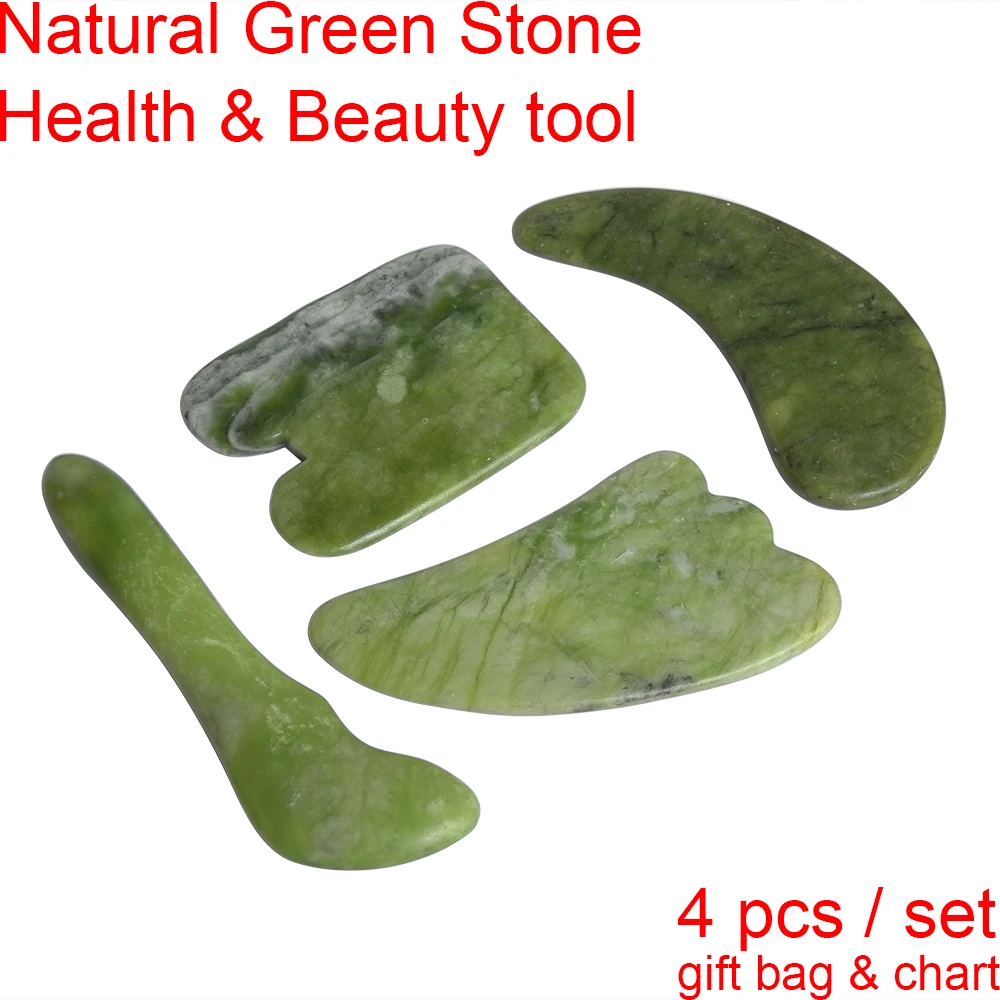 Природный глазурь Нефритового зеленого цвета камня нефрита массажный коврик