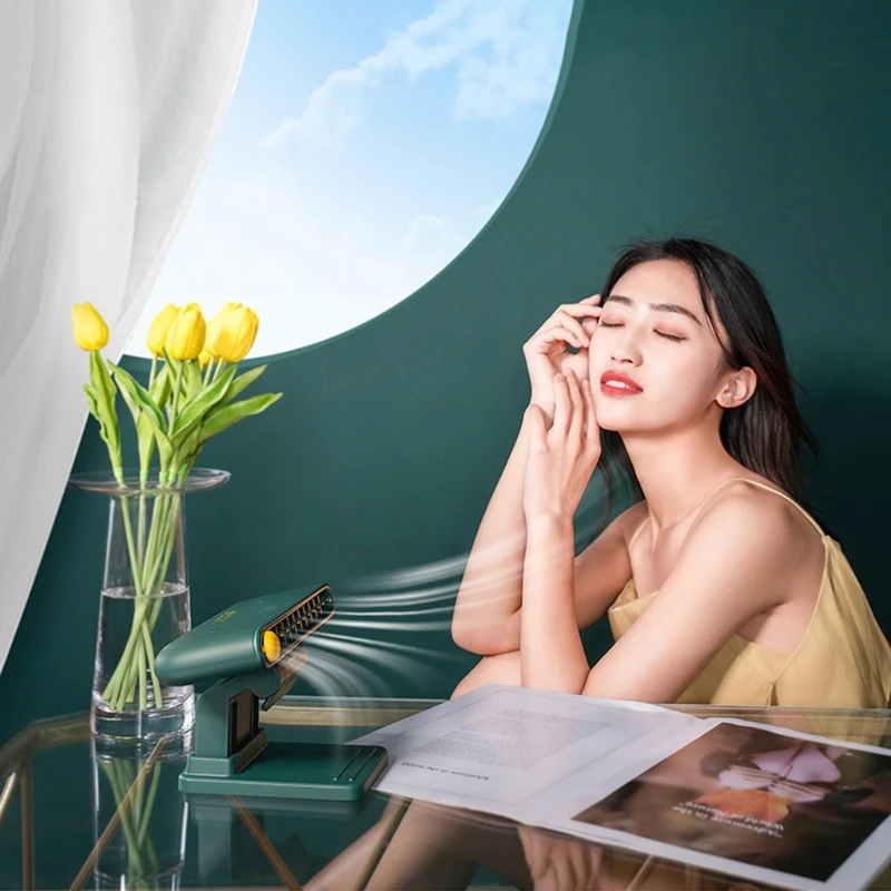 

Creative Display Hanging Silent Office Desktop Fan Portable Mini Air Cooler Small Personal Cooling Tools for Office Retailsale