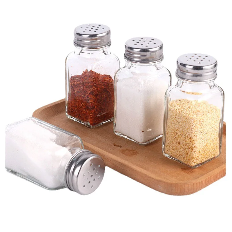 

Condiment Bottles Salt Shaker Seasoning Organizer Salt and Pepper Shakers Salt Container Kitchen Bottle Canister Set Kitchen